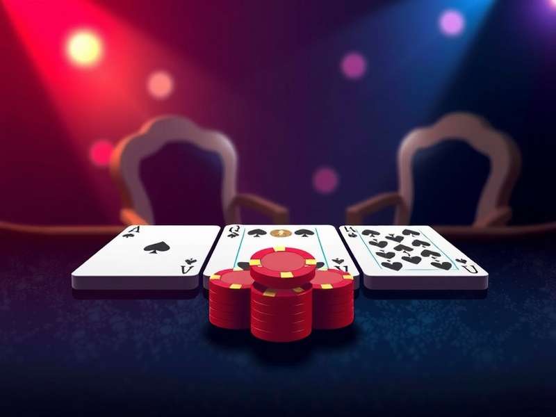 Gin Rummy card game being played on a table with cards arranged in sets and runs