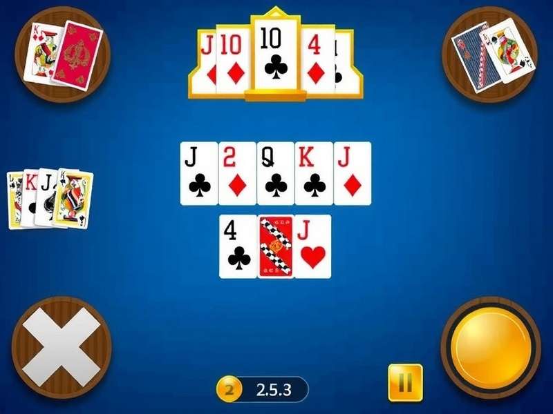 Two players competing in online gin rummy on mobile devices