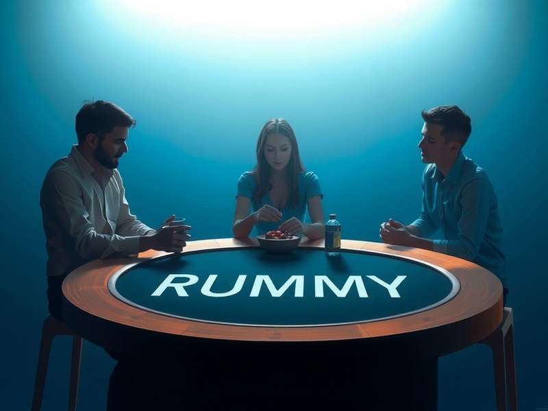 Rummy strategy visualization showing card tracking