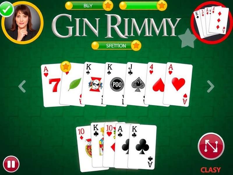 Two Indian players enjoying a competitive game of Gin Rummy at a table with cards and scoring pad