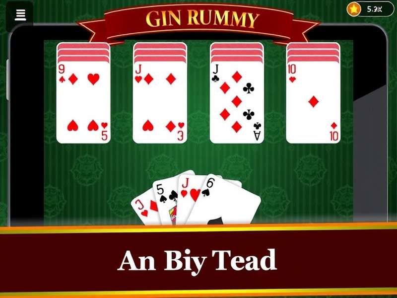Classic Gin Rummy App interface showing a multi-player rummy game table with Indian players
