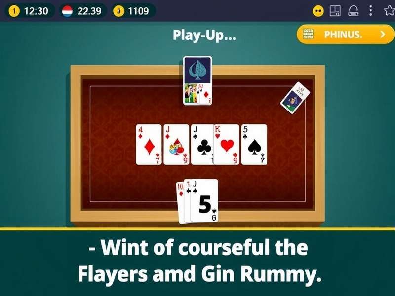 Two players enjoying Gin Rummy Online Free No Download on laptop and mobile